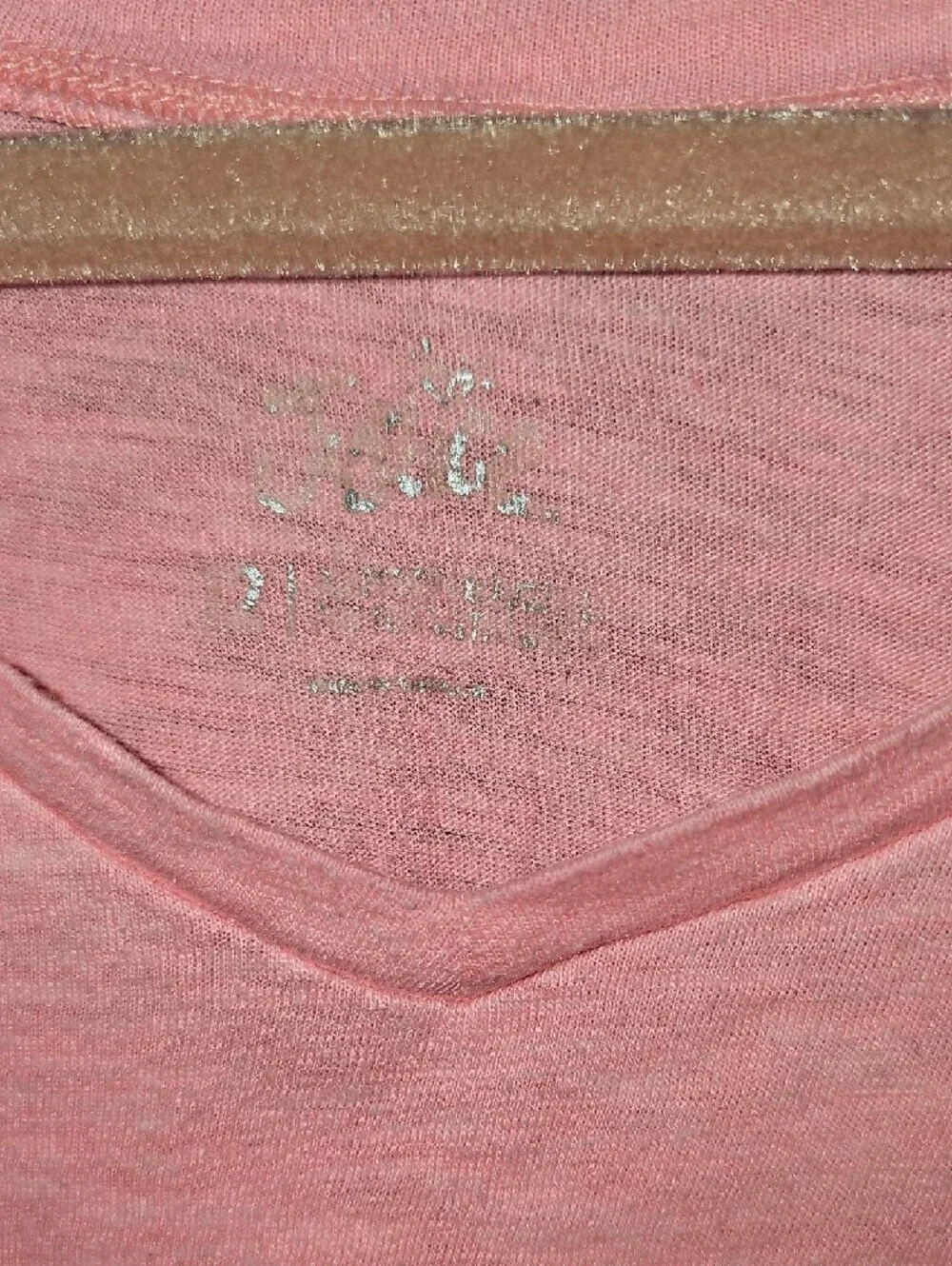 Justice Girls' Light Pink/Coral  V-Neck Tee Size 12